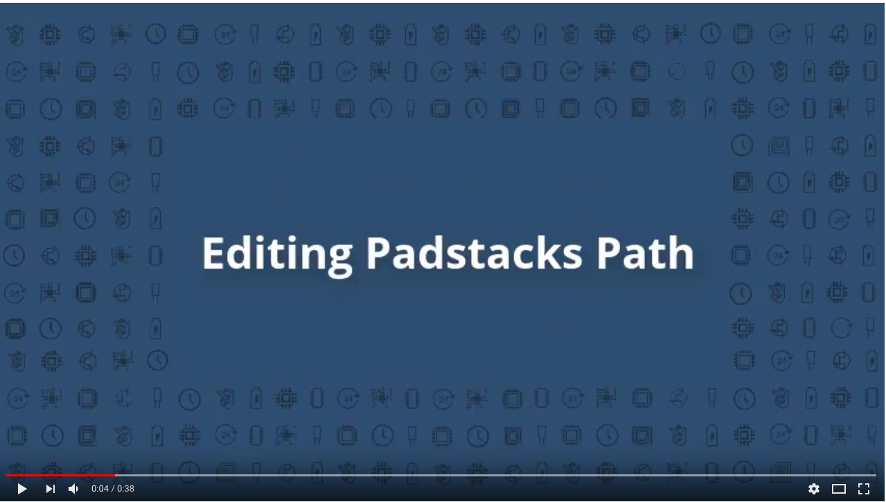 How to edit Padstacks path